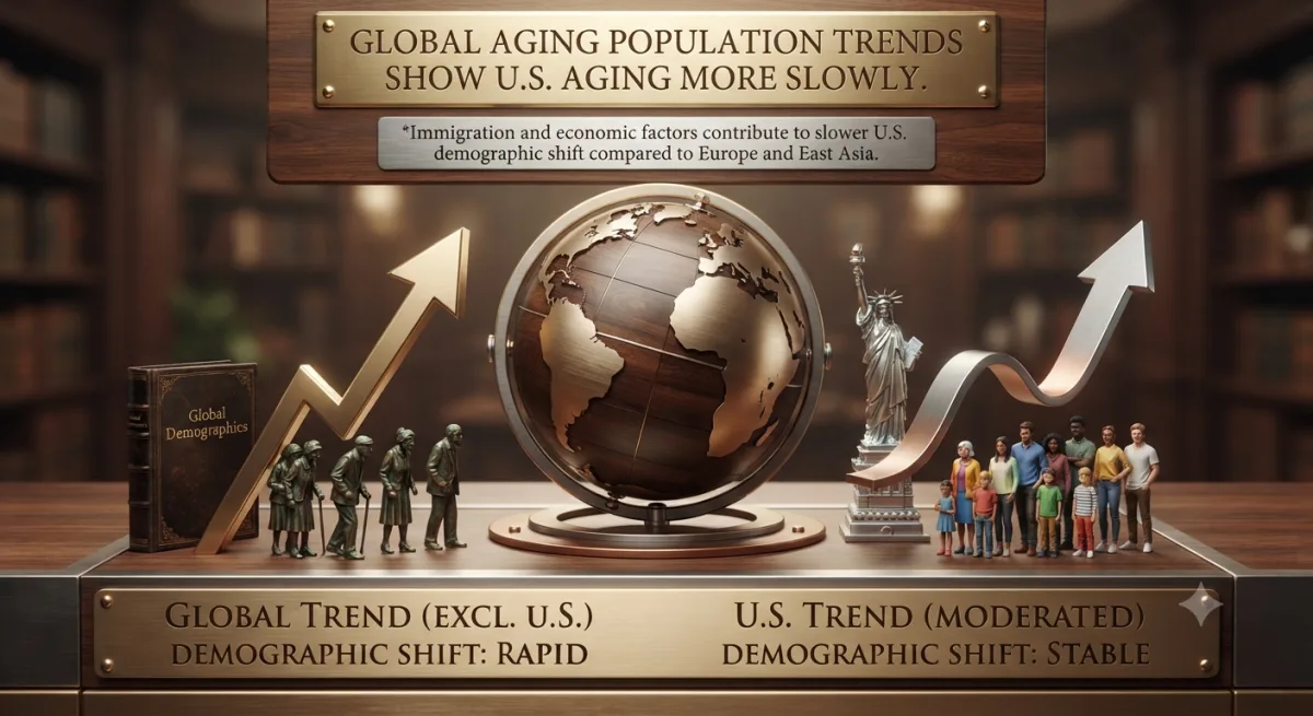 Global Aging Population Trends Show U.S. Aging More Slowly