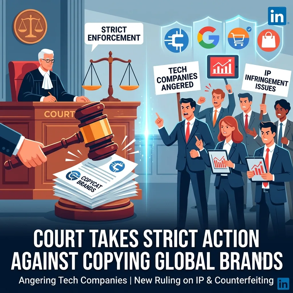 Court takes strict action against copying global brands, angering tech companies